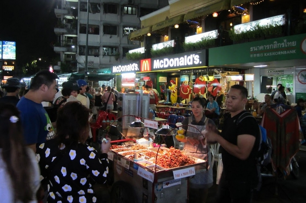 Insektenstand in Bangkok 