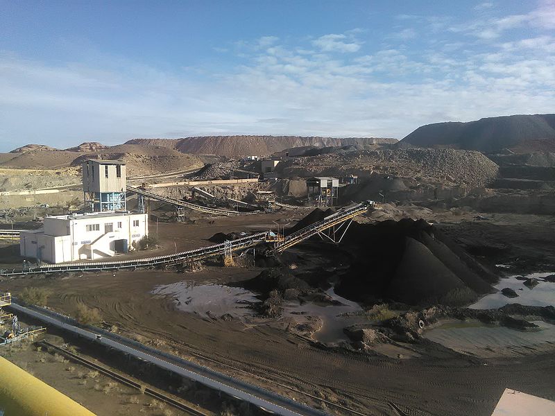 Grube Phosphor-Abbau