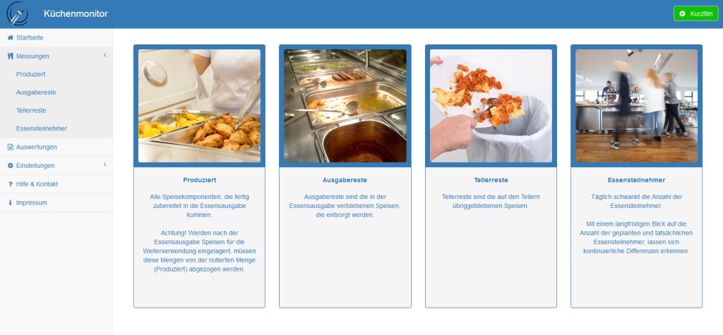 Screenshot der website kuechenmonitor.de